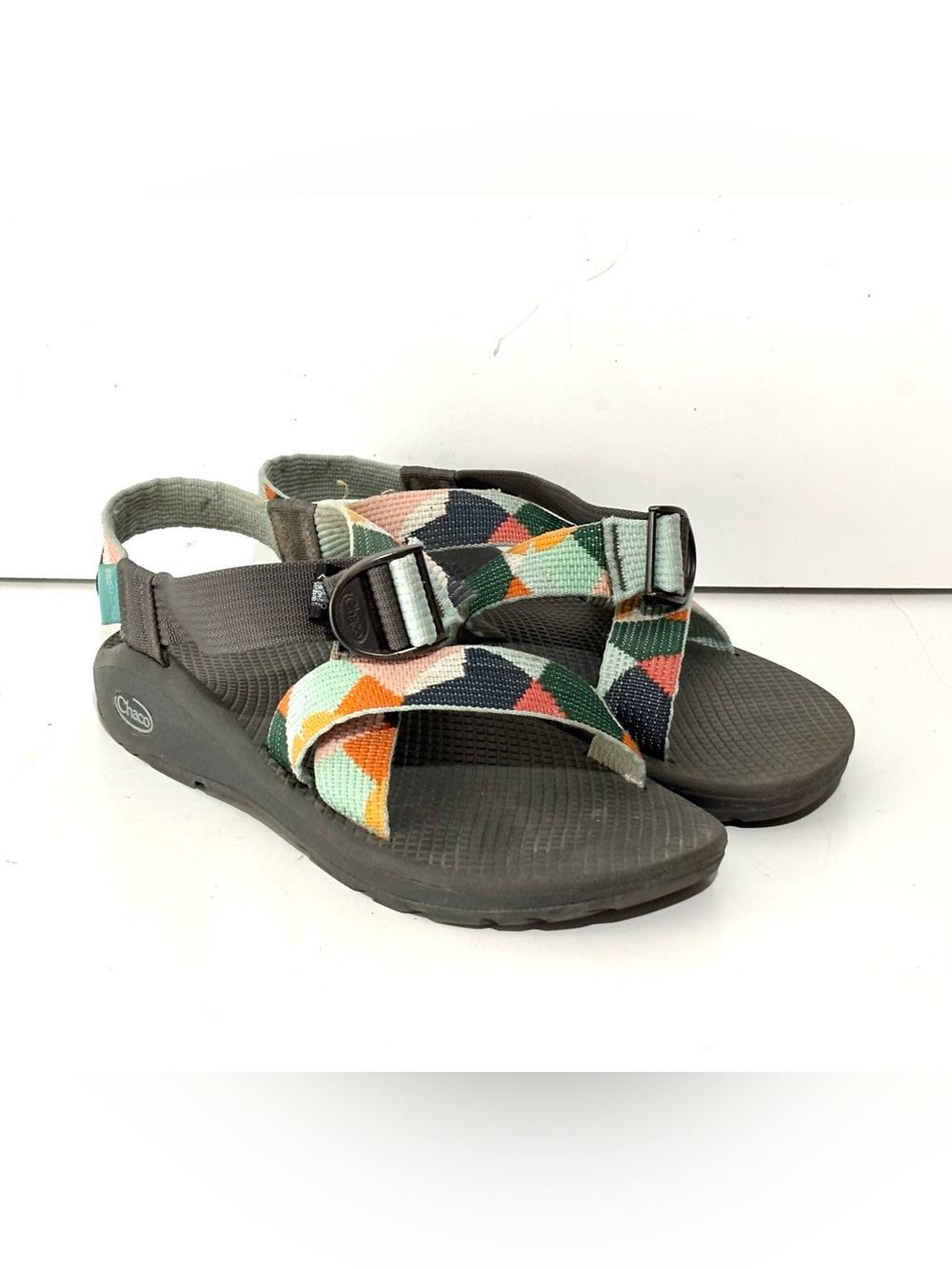 Chaco MEGAZ CLOUD Kaleido Katydid Multicolor Geometric Sport Sandals Size W 9